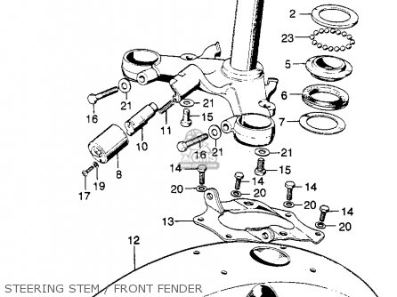 (61101-313-030Z) STAY, FR. FENDER (61101-313-030Z) STAY, FR. FENDER