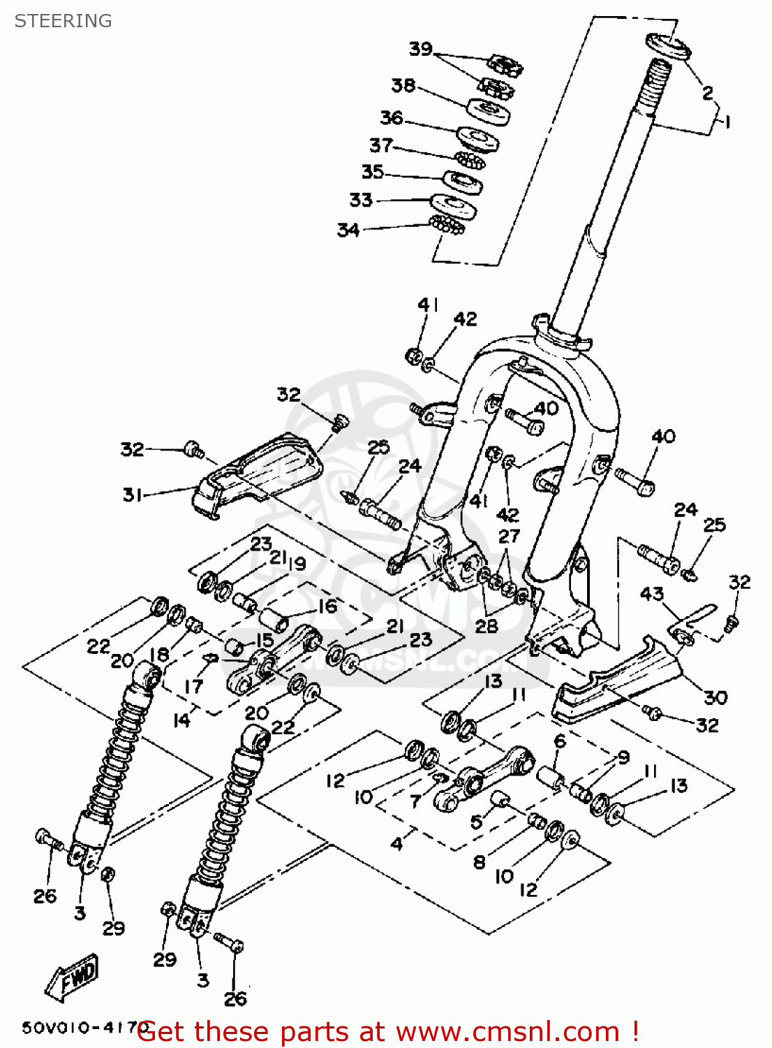 50W2331020 Fork Cover Comp. Yamaha buy the 50W2331020 at CMSNL
