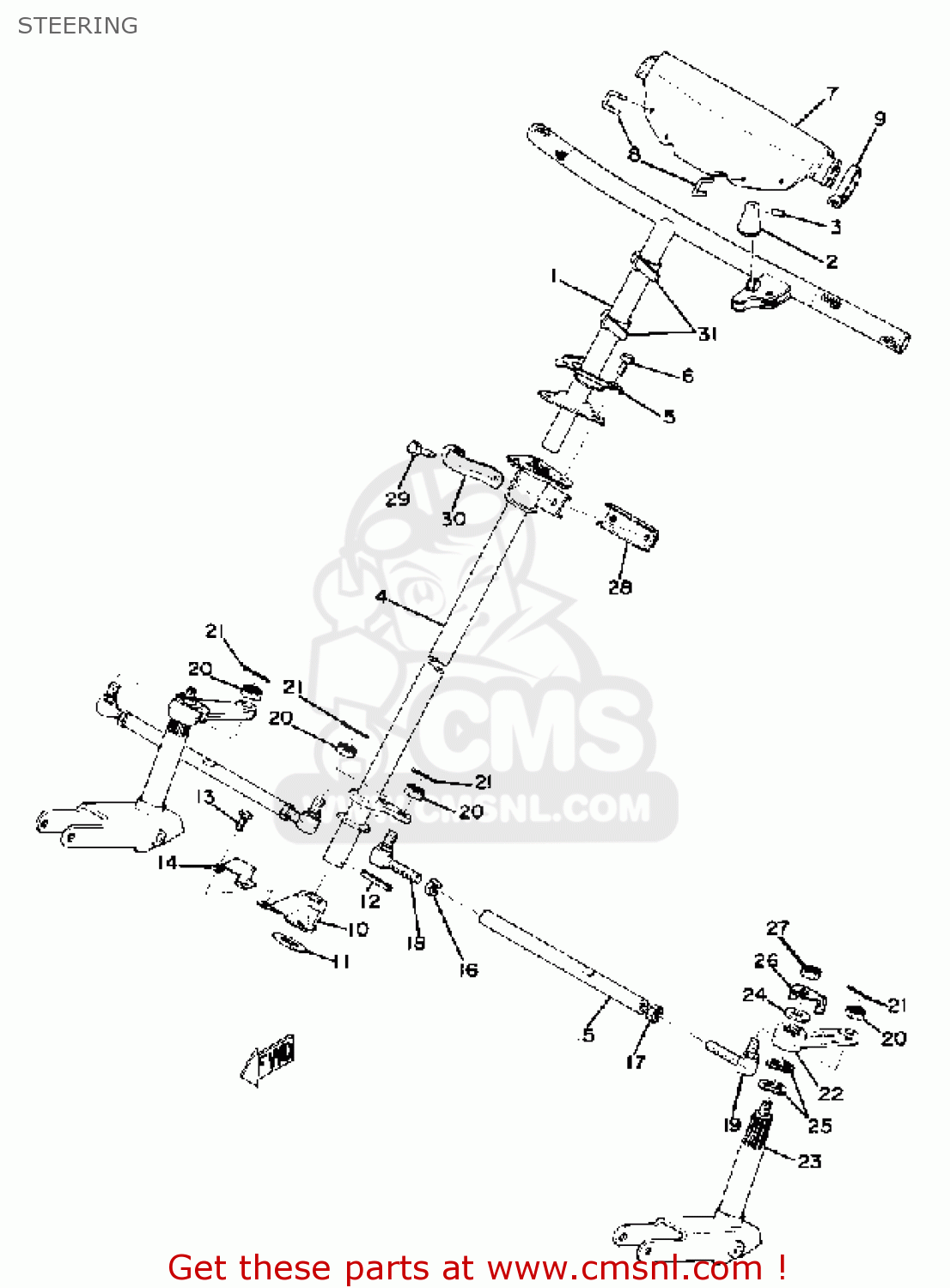 8A52381000 Steering Column Assy Yamaha buy the 8A52381000 at CMSNL
