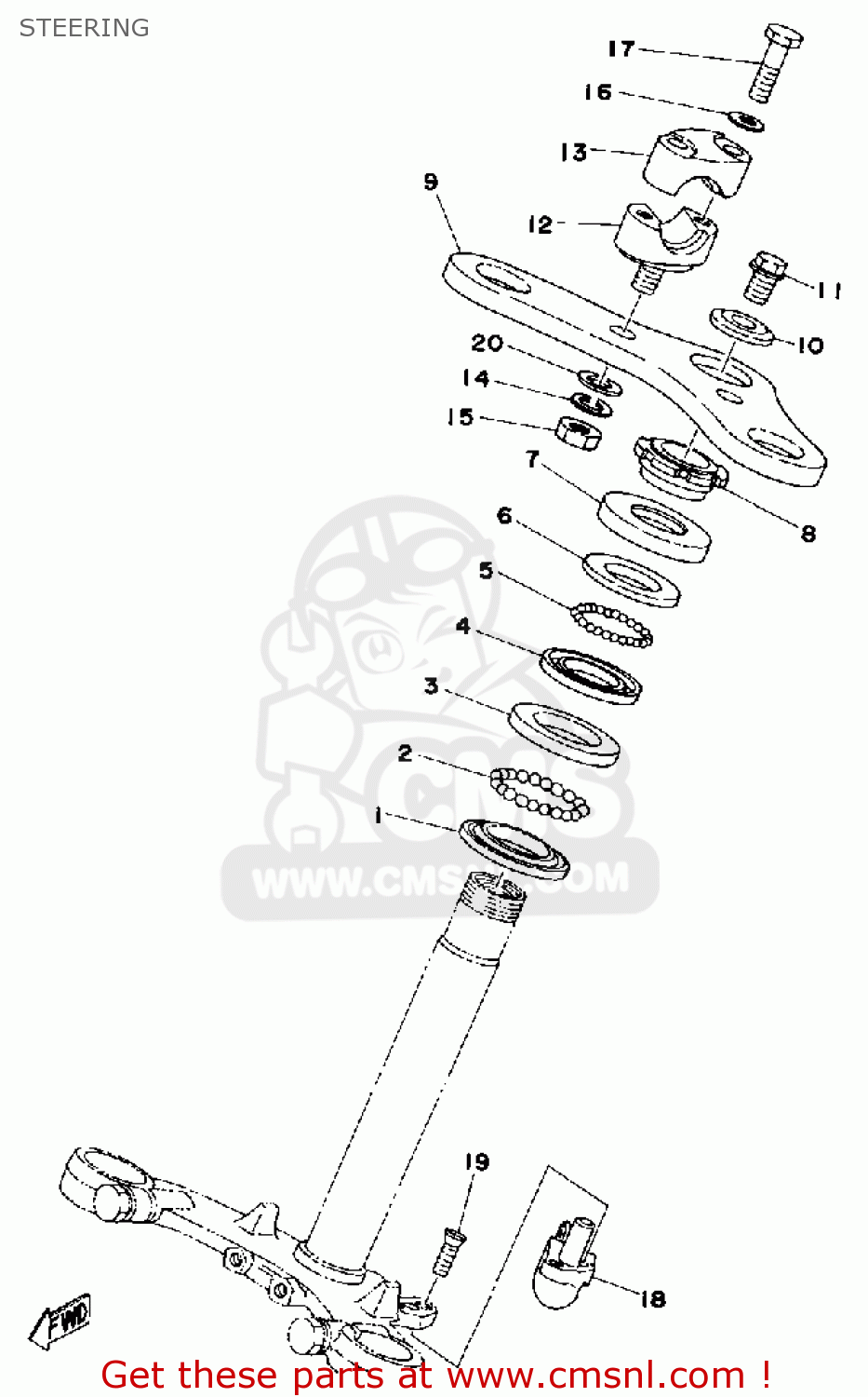 1M32340801 Steering Lock Asy Yamaha buy the 1M32340801 at CMSNL