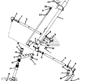 COLUMN,STEERING for EW643B SNOWMOBILE 1973 - order at