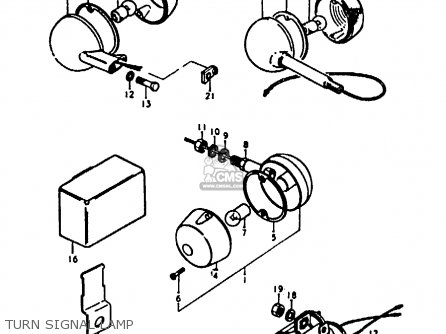 TURN SIGNAL LAMP - A100 1973 (K) UNITED KINGDOM (E02)