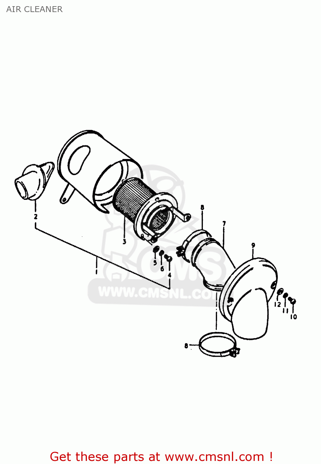 AIR CLEANER A100 1975 (M) UNITED KINGDOM (E02)