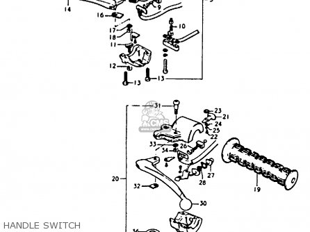 HANDLE SWITCH - A100 1975 (M) UNITED KINGDOM (E02)