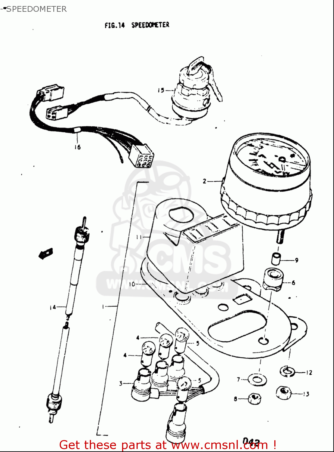 SPEEDOMETER A100 1976 1977 (A) (B) USA (E03)
