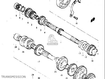 TRANSMISSION - A100 1976 1977 (A) (B) USA (E03)