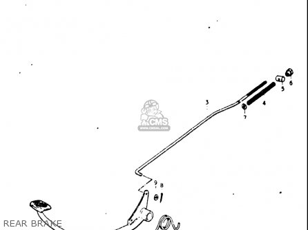 REAR BRAKE - A100 1976 1977 (A) (B) USA (E03)