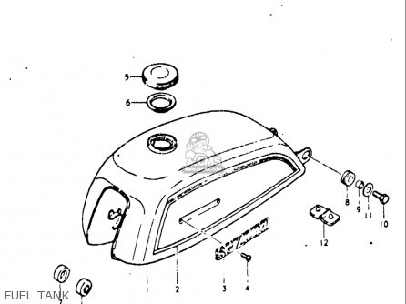 FUEL TANK - A100 1976 1977 (A) (B) USA (E03)