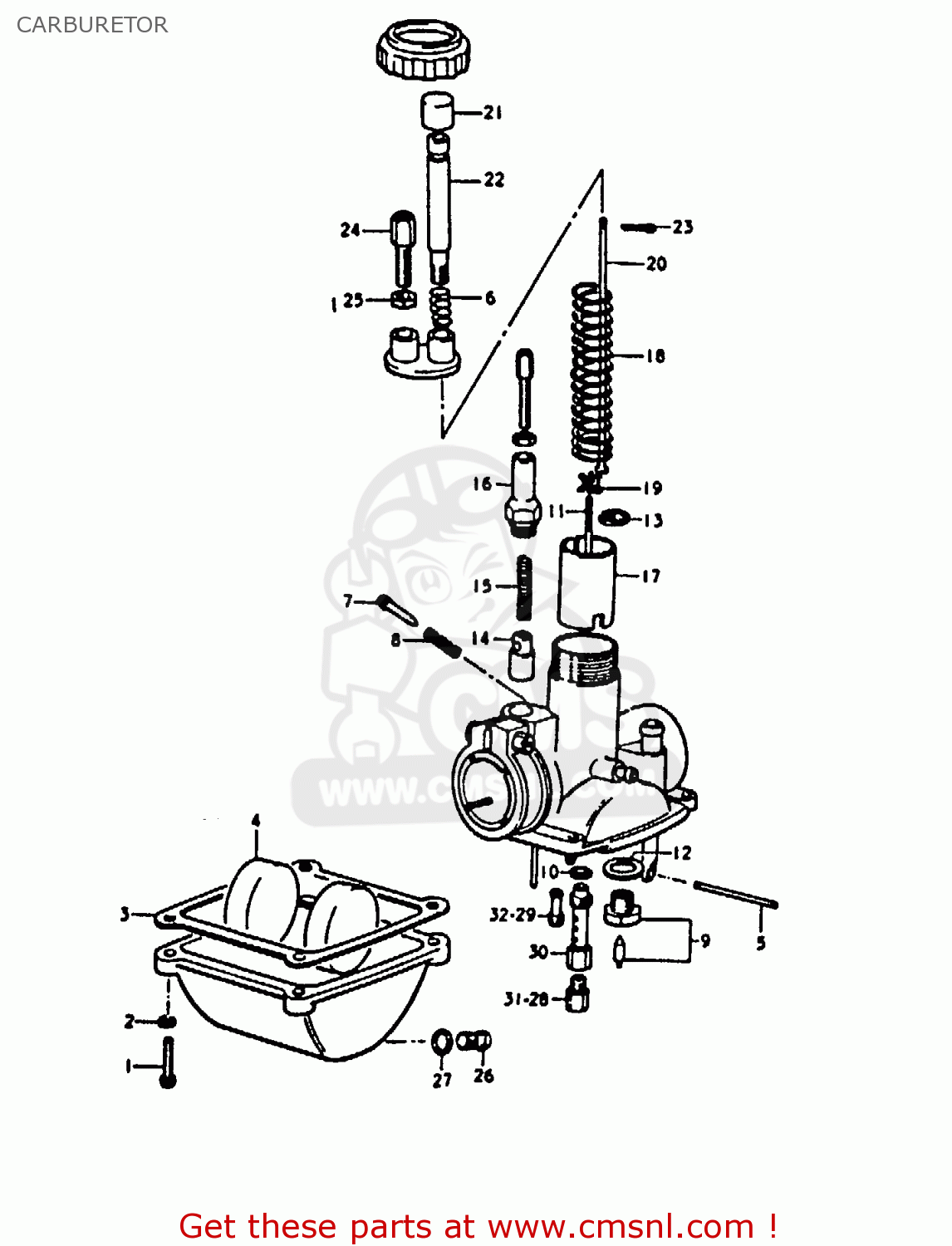 CARBURETOR A100-4 1978 (C) GENERAL EXPORT (E01)