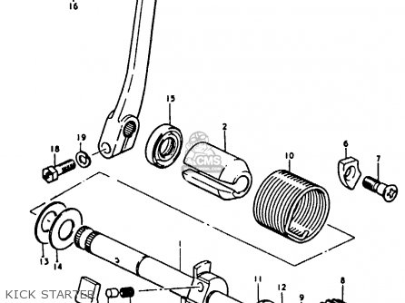 KICK STARTER - A100-4 1978 (C) GENERAL EXPORT (E01)