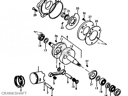 CRANKSHAFT - A100-4 1978 (C) GENERAL EXPORT (E01)