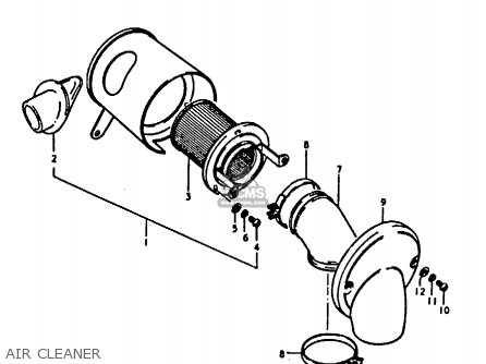 AIR CLEANER - A100-4 1978 (C) GENERAL EXPORT (E01)