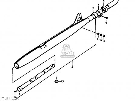 MUFFLER - A100-4 1978 (C) GENERAL EXPORT (E01)
