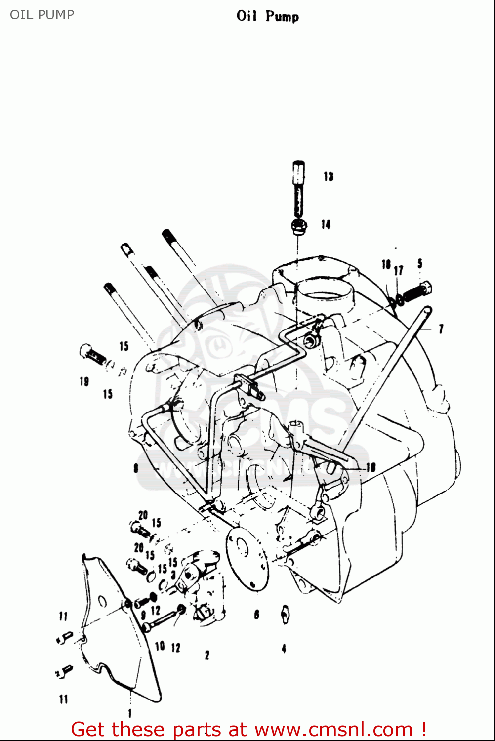 OIL PUMP A100 AS100 AC100 1969 USA (E03)