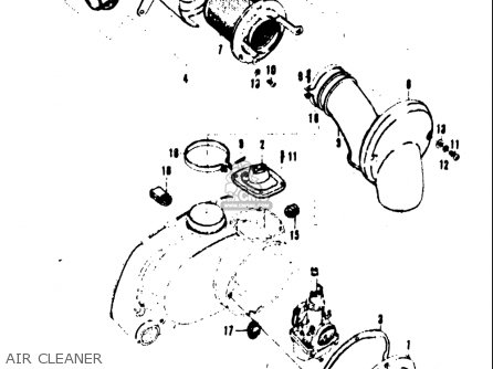 AIR CLEANER - A100 AS100 AC100 1969 USA (E03)