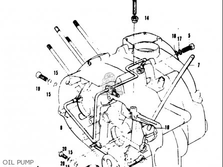 OIL PUMP - A100 AS100 AC100 1969 USA (E03)