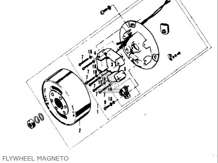 FLYWHEEL MAGNETO - A100 AS100 AC100 1969 USA (E03)
