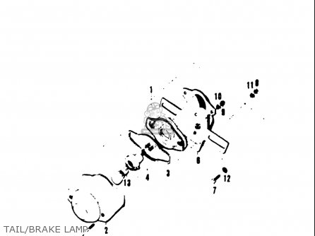 TAIL/BRAKE LAMP - A100 AS100 AC100 1969 USA (E03)