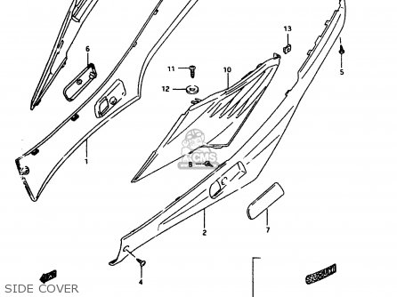 Suzuki AP50 1997 (V) parts lists and schematics