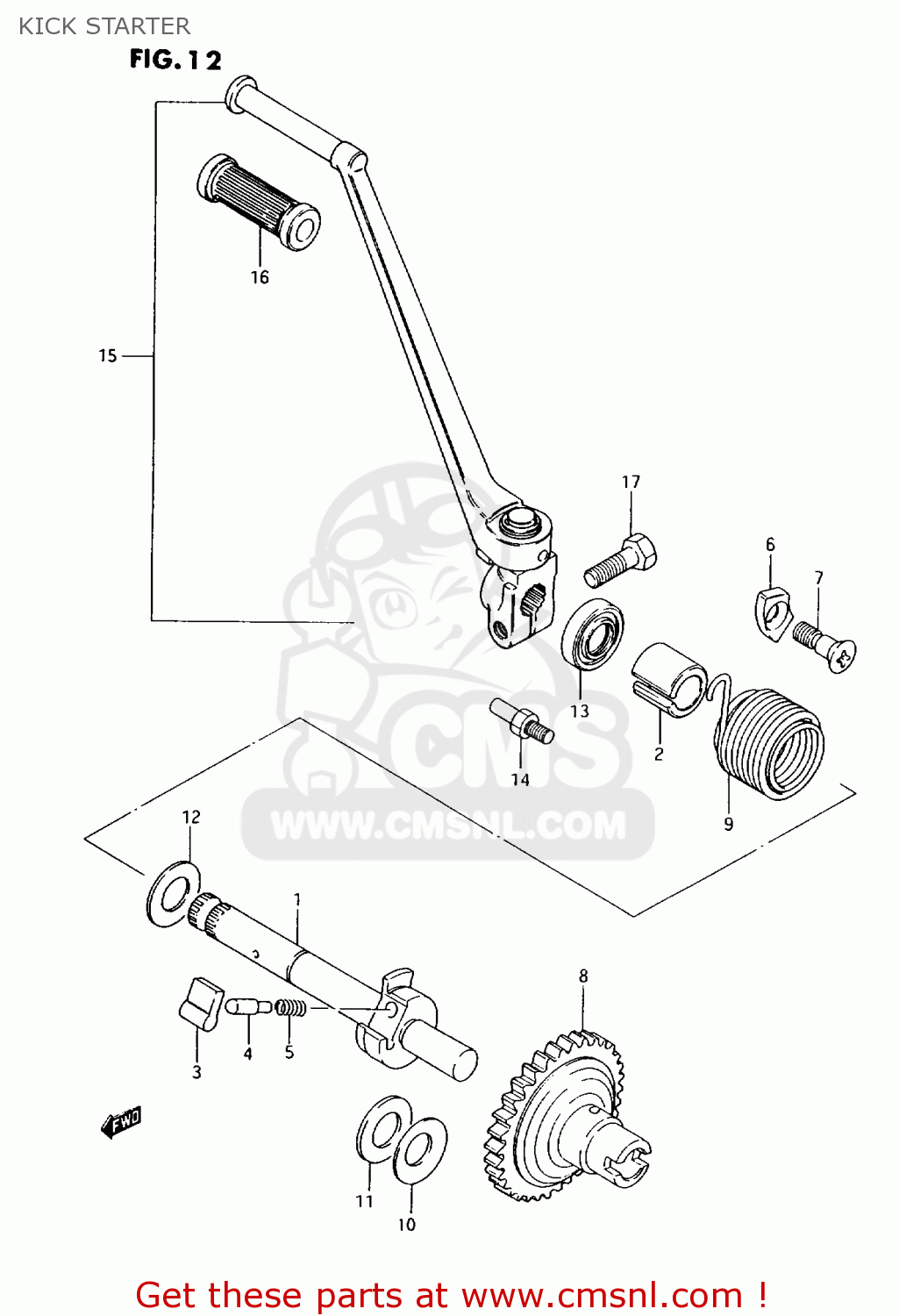 KICK STARTER AX100 1994 (R) BARBADOS (E94) / P36 P48
