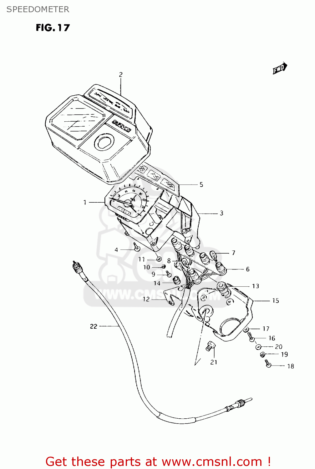 SPEEDOMETER AX100 1994 (R) BARBADOS (E94) / P36 P48