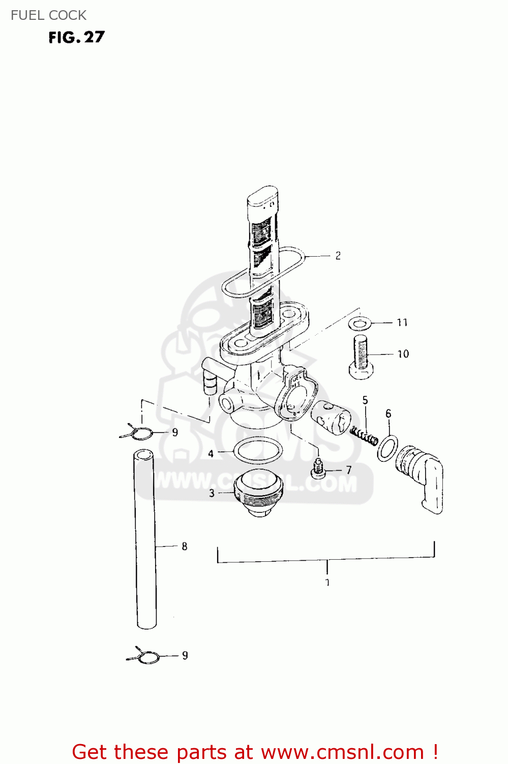 FUEL COCK AX100 1994 (R) BARBADOS (E94) / P36 P48