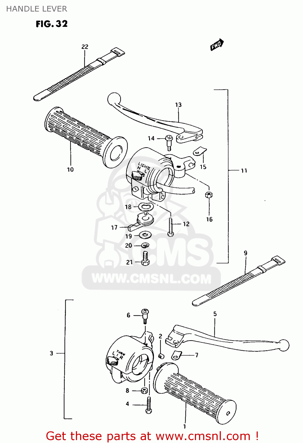 HANDLE LEVER AX100 1994 (R) BARBADOS (E94) / P36 P48