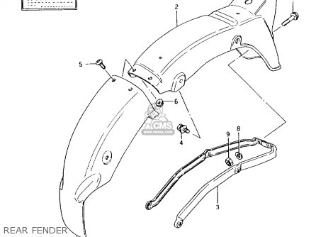 REAR FENDER - AX100 1994 (R) BARBADOS (E94) / P36 P48