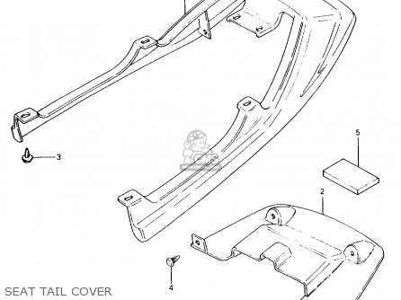 SEAT TAIL COVER - AX100 1994 (R) BARBADOS (E94) / P36 P48