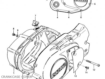 CRANKCASE COVER - AX100 1994 (R) BARBADOS (E94) / P36 P48