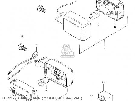 Suzuki AX100 1994 (R) BARBADOS (E94) / P36 P48 parts lists ... suzuki ax100 wiring diagram 