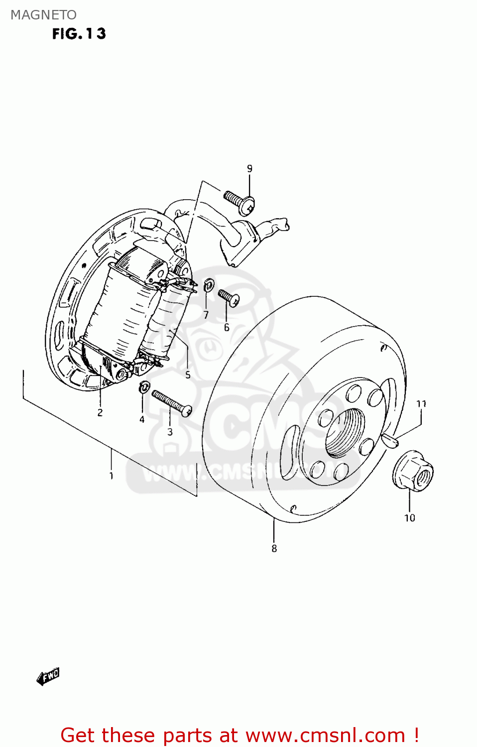 MAGNETO AX100 1996 (T) GENERAL EXPORT (E01) / P9