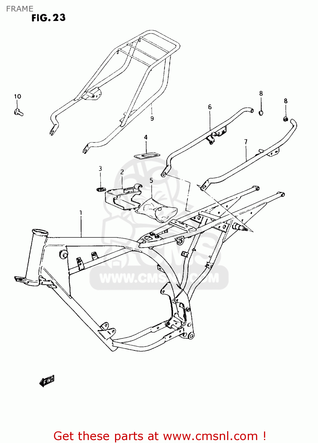 FRAME AX100 1996 (T) GENERAL EXPORT (E01) / P9