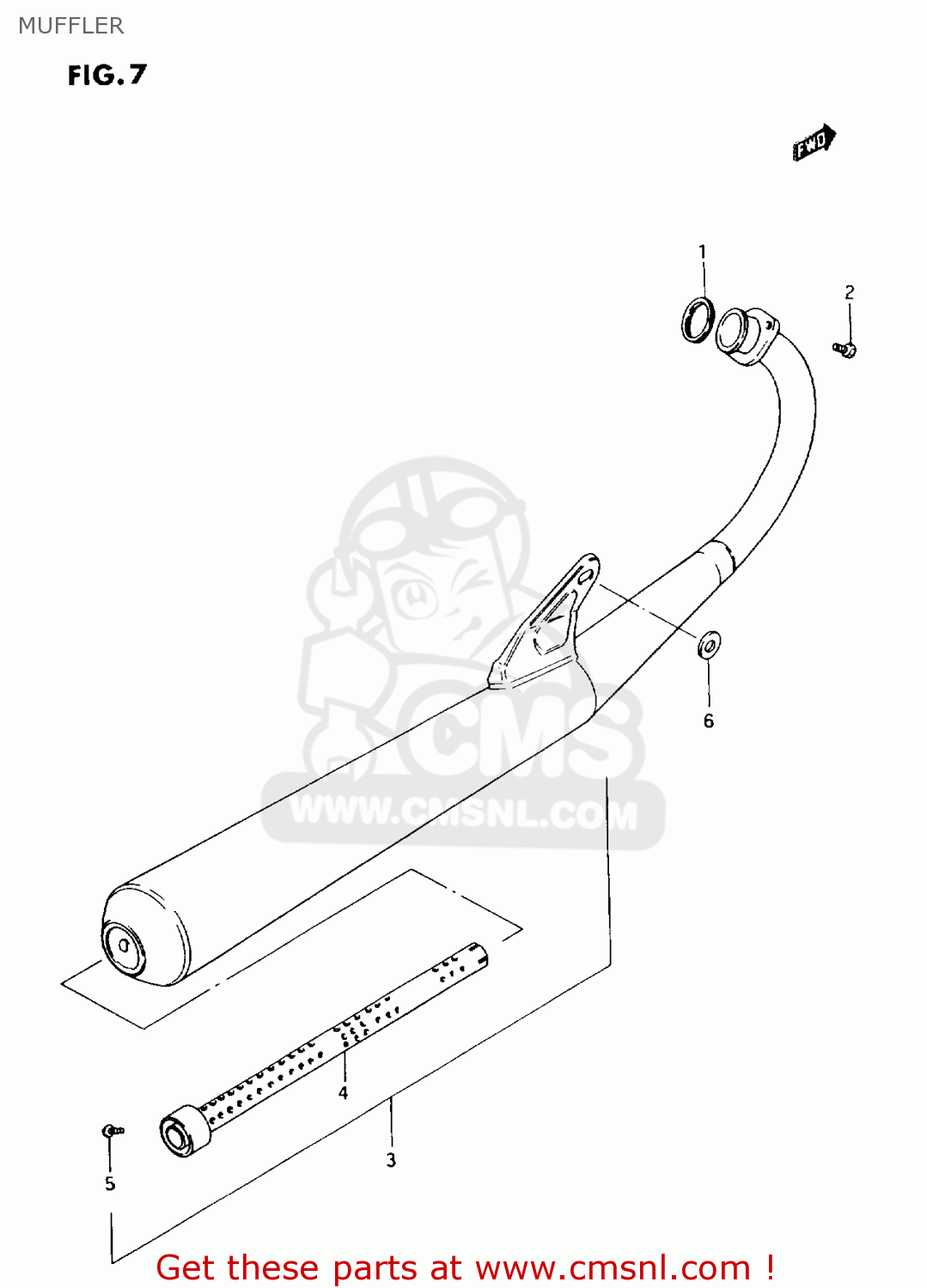 MUFFLER AX100 1996 (T) GENERAL EXPORT (E01) / P9