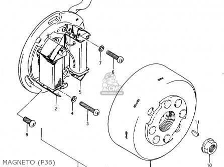MAGNETO (P36) - AX100 1996 (T) GENERAL EXPORT (E01) / P9