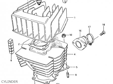 CYLINDER - AX100 1996 (T) GENERAL EXPORT (E01) / P9