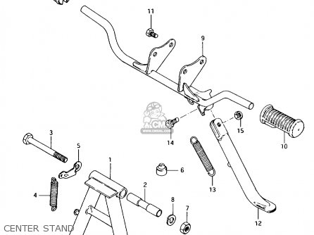CENTER STAND - AX100 1996 (T) GENERAL EXPORT (E01) / P9