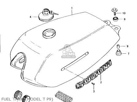 FUEL TANK (MODEL T P9) - AX100 1996 (T) GENERAL EXPORT (E01) / P9