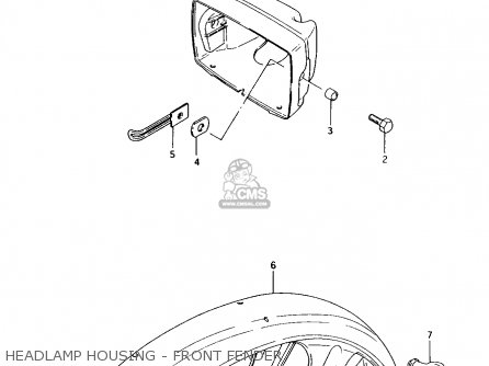 HEADLAMP HOUSING - FRONT FENDER - AX100 1996 (T) GENERAL EXPORT (E01) / P9