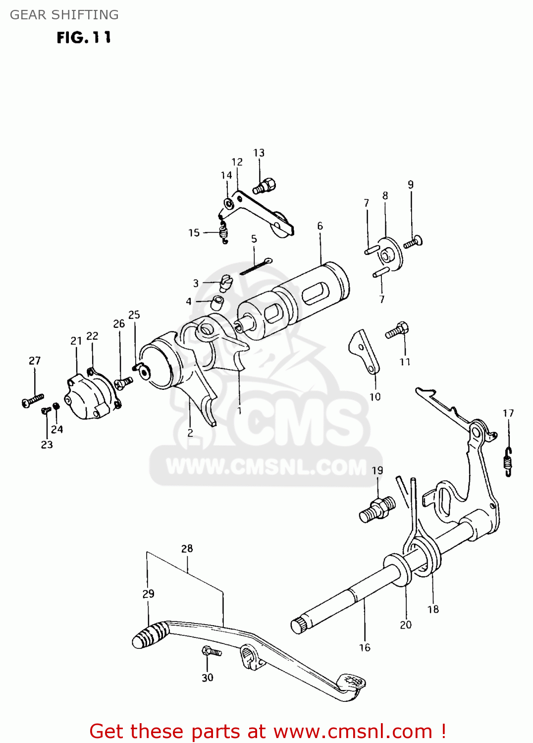 GEAR SHIFTING AX100 1997 (V) BARBADOS (E94) / P36 P48