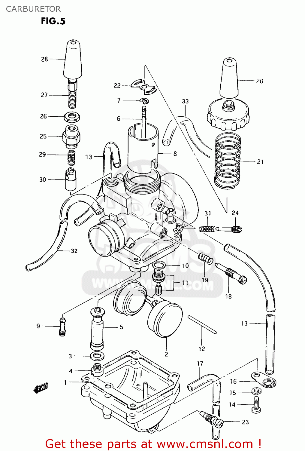 CARBURETOR AX100 1997 (V) BARBADOS (E94) / P36 P48