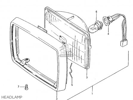 HEADLAMP - AX100 1997 (V) BARBADOS (E94) / P36 P48