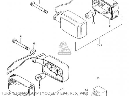 TURN SIGNAL LAMP (MODEL V E94, P36, P48) - AX100 1997 (V) BARBADOS (E94) / P36 P48