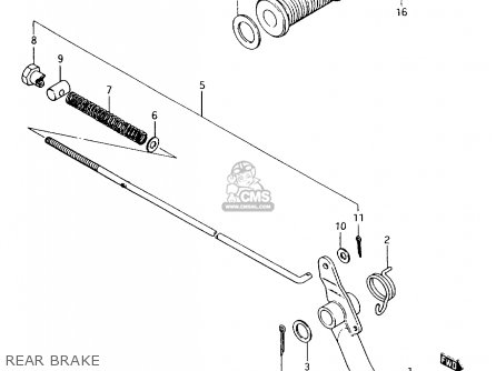 REAR BRAKE - AX100 1997 (V) BARBADOS (E94) / P36 P48