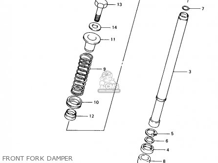 FRONT FORK DAMPER - AX100 1997 (V) BARBADOS (E94) / P36 P48