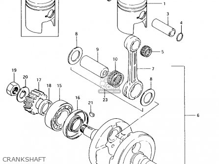 CRANKSHAFT - AX100 1997 (V) BARBADOS (E94) / P36 P48