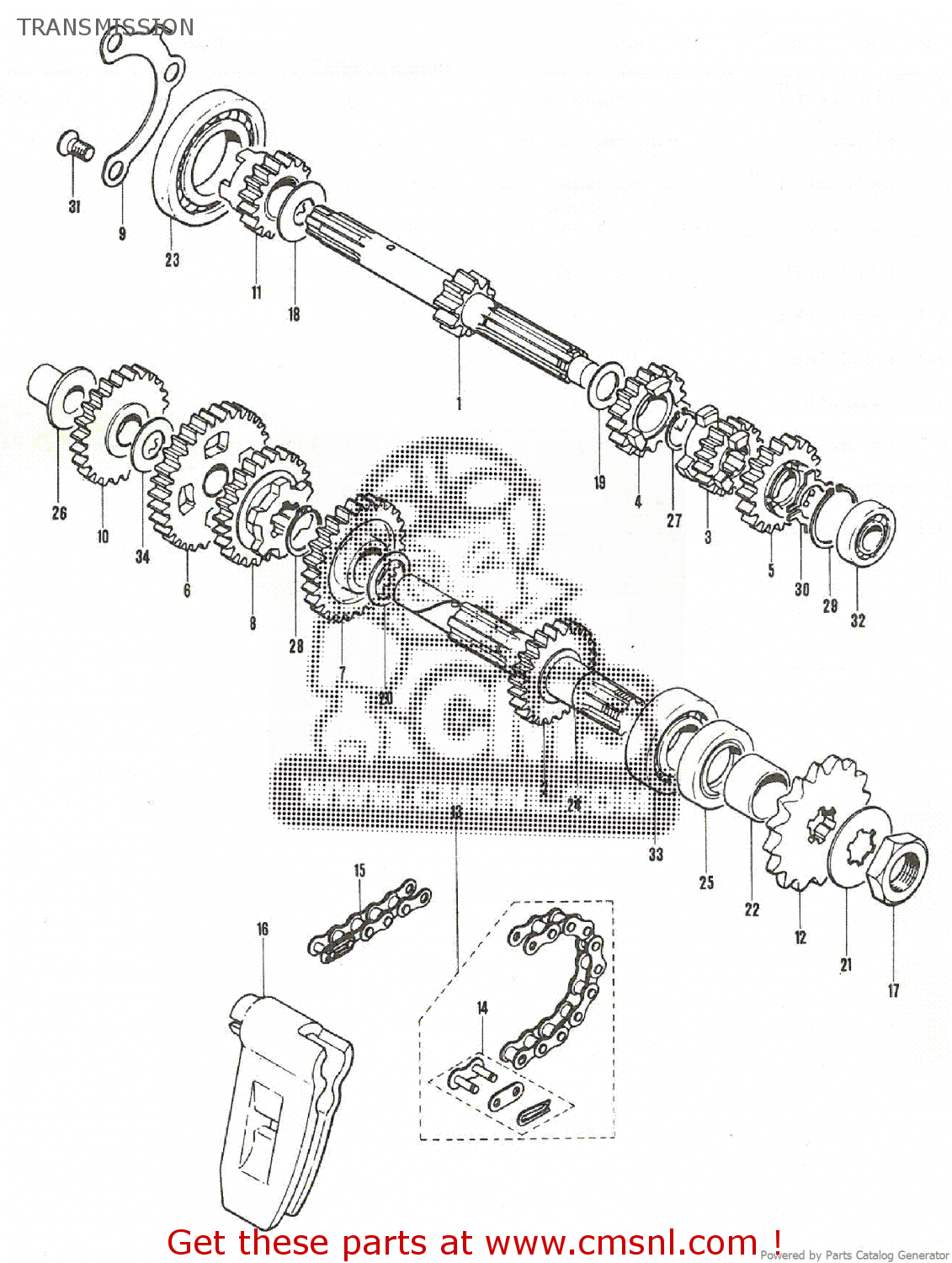 Suzuki B100 TRANSMISSION - Buy Original TRANSMISSION Spares Online