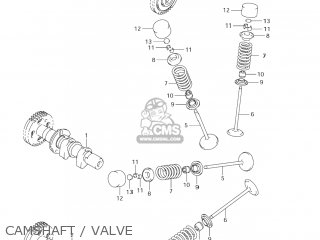 CAMSHAFT / VALVE - DL1000 VSTROM 2002 (K2) USA (E03)