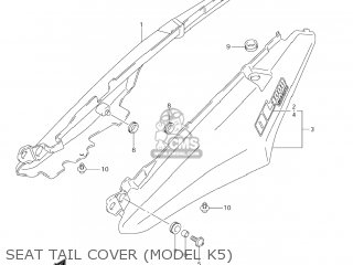 SEAT TAIL COVER (MODEL K5) - DL1000 VSTROM 2002 (K2) USA (E03)