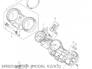SPEEDOMETER (MODEL K2/K3) - DL1000 VSTROM 2002 (K2) USA (E03)